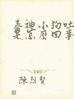 泰迪小狗吐黄沫是怎么回事