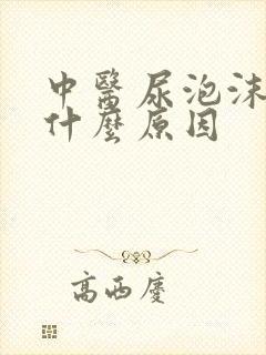 中医尿泡沫多是什么原因