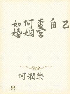 如何查自己星盘婚姻宫