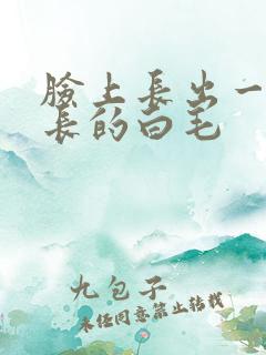 脸上长出一根很长的白毛