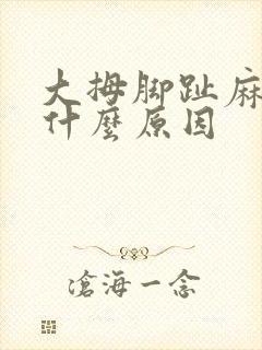 大拇脚趾麻木是什么原因