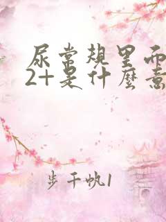 尿常规里面隐血2+是什么意思