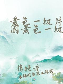 黄色一级片,中国黄色一级片