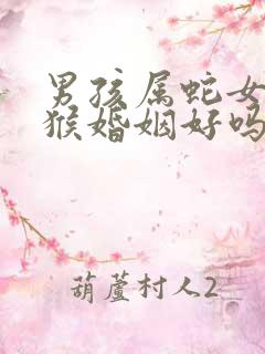 男孩属蛇女孩属猴婚姻好吗?