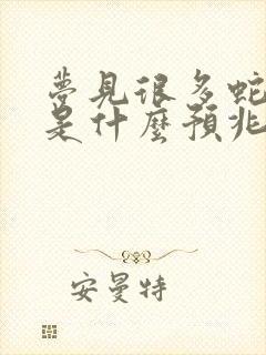 梦见很多蛇追我是什么预兆