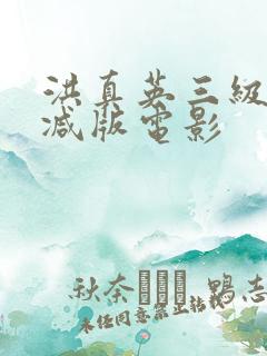 洪真英三级未删减版电影