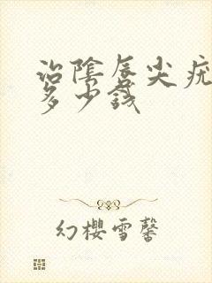 治阴唇尖疣湿锐多少钱