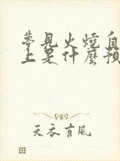 梦见火烧自己身上是什么预兆