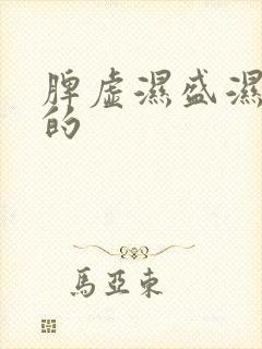 脾虚湿盛湿气重的