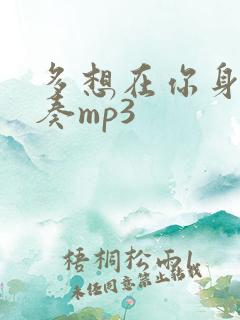 多想在你身边伴奏mp3