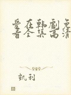 爱在韩剧免费观看全集高清韩剧