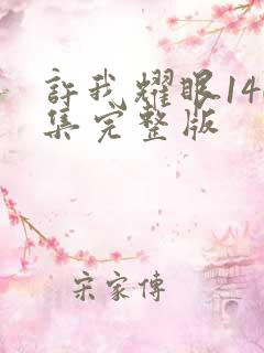 许我耀眼140集完整版