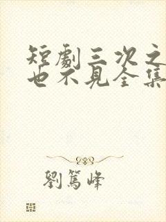 短剧三次之后再也不见全集