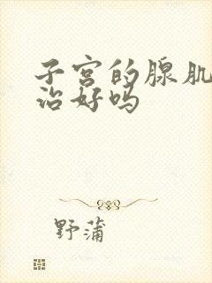 子宫的腺肌症能治好吗