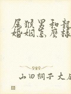 属猴男和龙女的婚姻怎么样