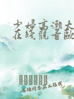 少妇高潮太爽了在线观看欧美