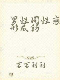 男性同性恋怎么形成的