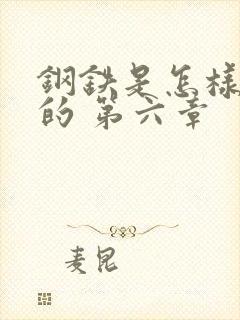 钢铁是怎样炼成的 第六章