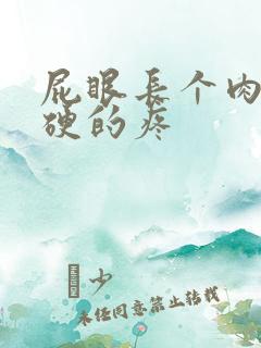 屁眼长个肉球硬硬的疼