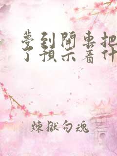 梦到开车把人撞了预示着什么