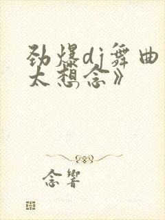 劲爆dj舞曲《太想念》