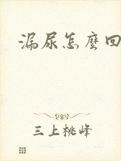 漏尿怎么回事儿