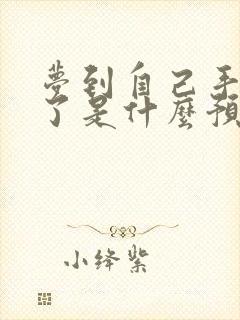 梦到自己手流血了是什么预兆