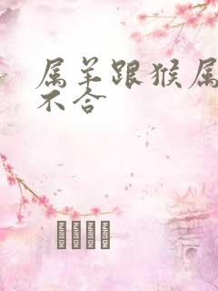 属羊跟猴属相合不合