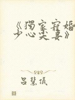 《独家宠婚:陆少心尖妻》