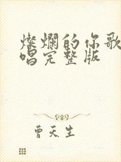 灿烂的你歌曲原唱完整版