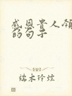 感恩贵人领路人的句子