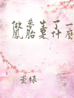 做梦生了一对龙凤胎是什么兆头啊