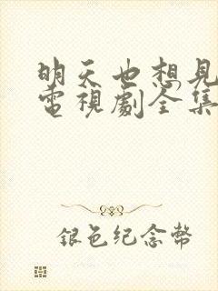 明天也想见到你电视剧全集免费观看