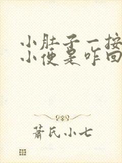 小肚子一按就想小便是咋回事