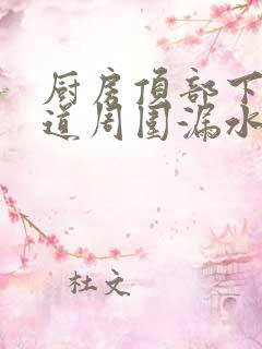 厨房顶部下水管道周围漏水