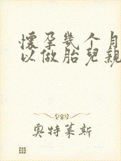 怀孕几个月就可以做胎儿亲子鉴定