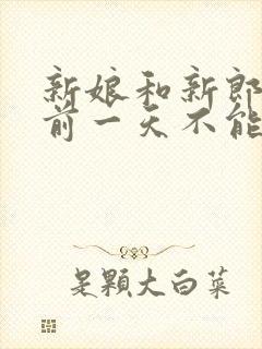 新娘和新郎结婚前一天不能见面吗