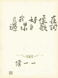 《我好像在哪见过你》歌词