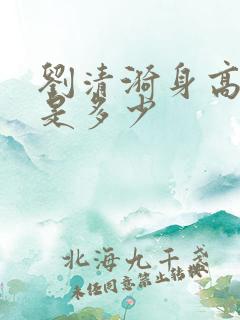 刘清漪身高体重是多少