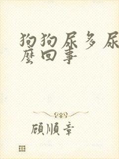 狗狗尿多尿频怎么回事