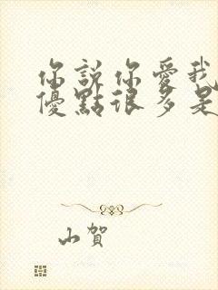 你说你爱我我的优点很多是什么歌