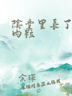 阴囊里长了个小肉粒