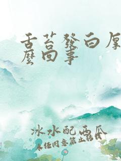 舌苔发白厚腻怎么回事