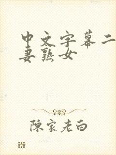 中文字幕二区人妻熟女