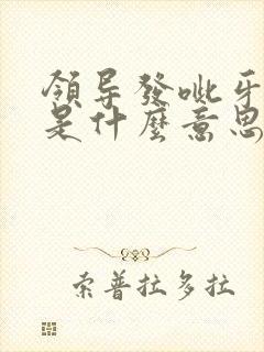 领导发呲牙表情是什么意思