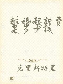 离婚起诉费律师是多少钱