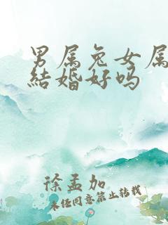 男属兔女属龙的结婚好吗