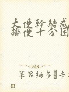 大便干结成粒,排便十分困难,有血块