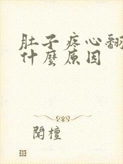 肚子疼心翻想吐什么原因