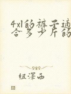 4xl的裤子适合多少斤的人穿